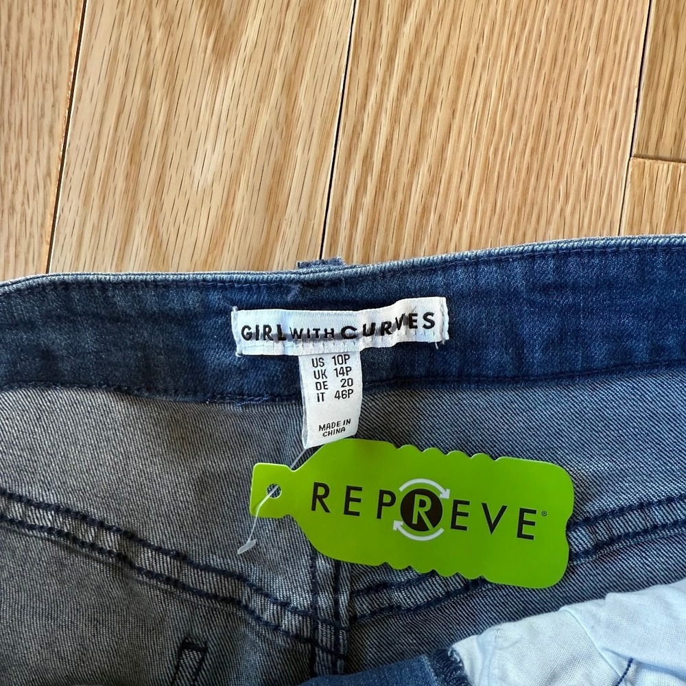 Girl With Curves Wide Leg Blue Jeans Womens 10P - Picture 3 of 7